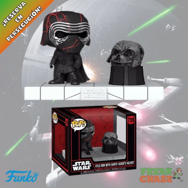 FUNKO POP KYLO REN WITH DARTH VADER HELMET 739