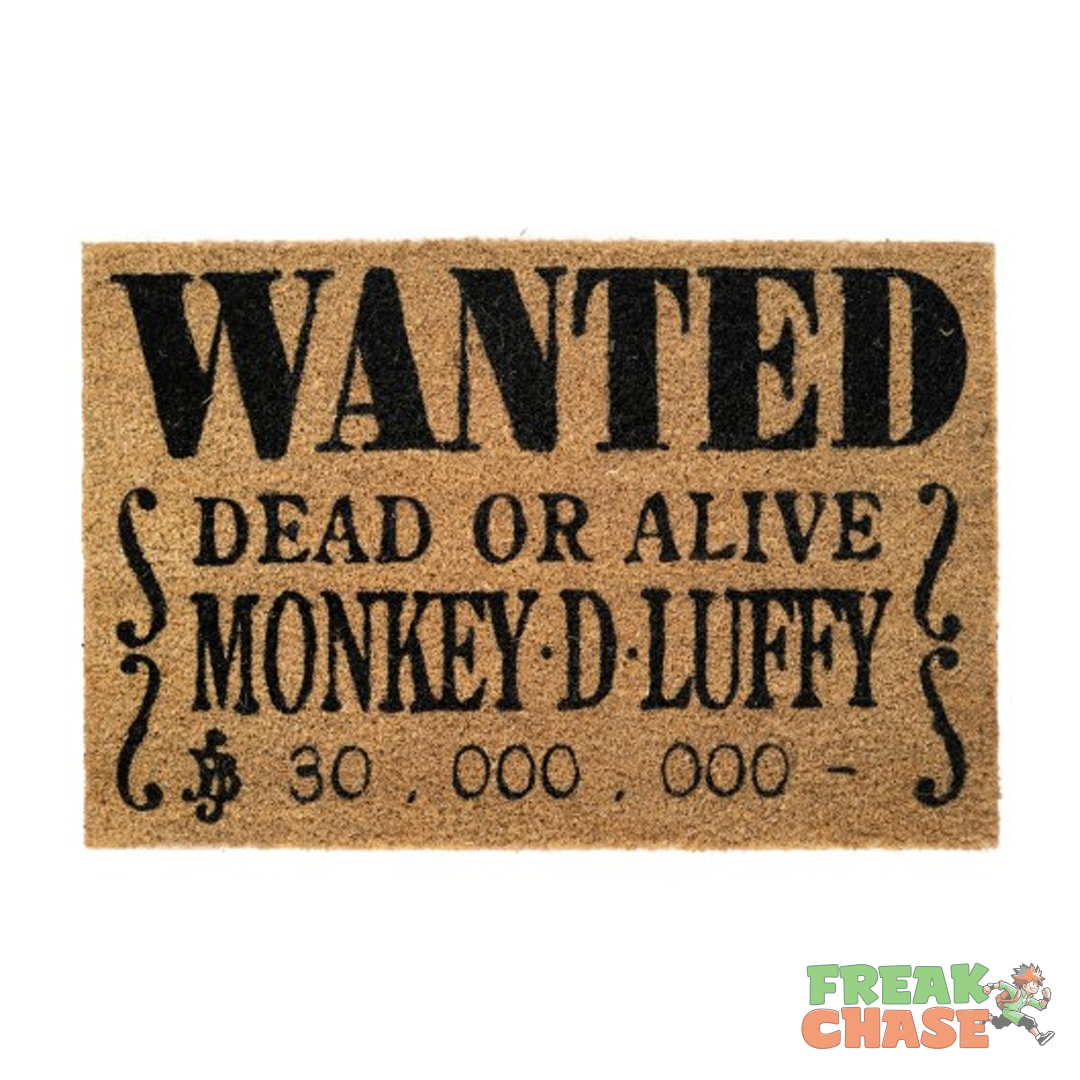 FELPUDO WANTED MONKEY D LUFFY ONE PIECE